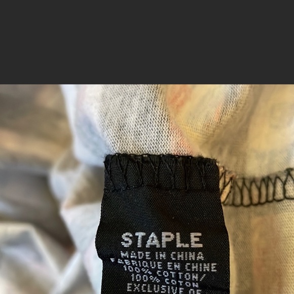 Staple World Renowned Pigeon Brand Striped Hooded Tee Men’s Size Medium - Picture 7 of 7